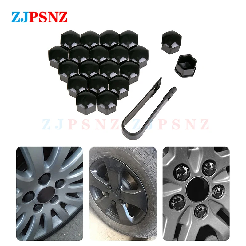 

20Pcs 17mm 19mm 21mm Car Wheel Nut Cap Protection Cover Cap Anti-Rust Auto Hub Screw Cover Car Tyre Nut Bolt Exterior Decoration