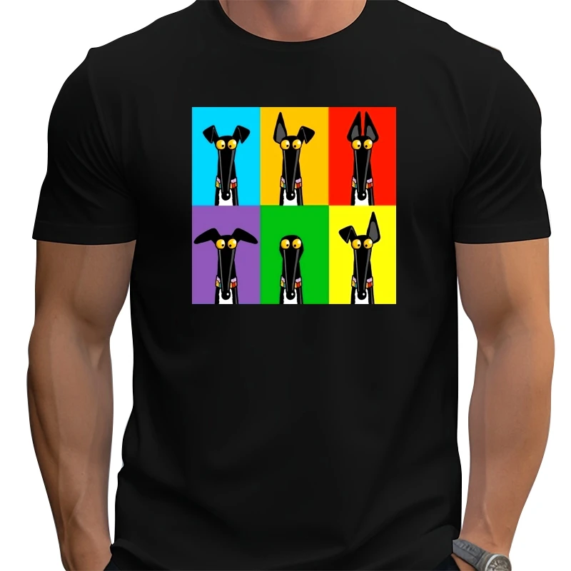 

Funny Greyhound Dog Shirts Men's Short Sleeve O-neck T-shirt Fashion Male Casual T Shirt Cool Tee Top Harajuku Streetwear
