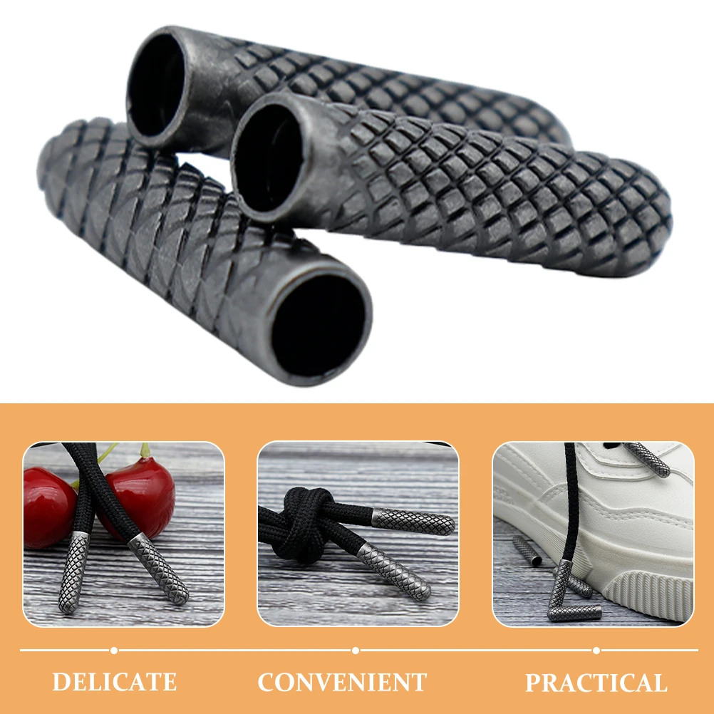 

8pcs Metal Shoelace Tips Zinc Alloy for Sneakers Laces Replacement Decorative Shoe Lace Accessories Sport Casual DIY