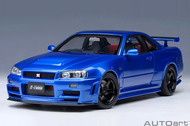 AUTOart 1/18 NISMO R34 GT-R Z-TUNE 5, модели, цвета, литая под давлением модель автомобиля из сплава, Коллекционная модель, готовый продукт