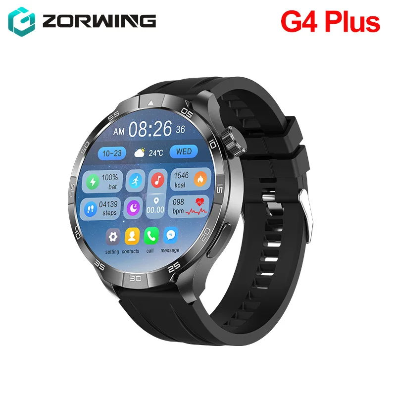 2024 G4 Plus Smart Watch 1.85 Inch NFC GPS Wireless Charging Tracker 360*360 HD Screen Men Smartwatch Bluetooth Call