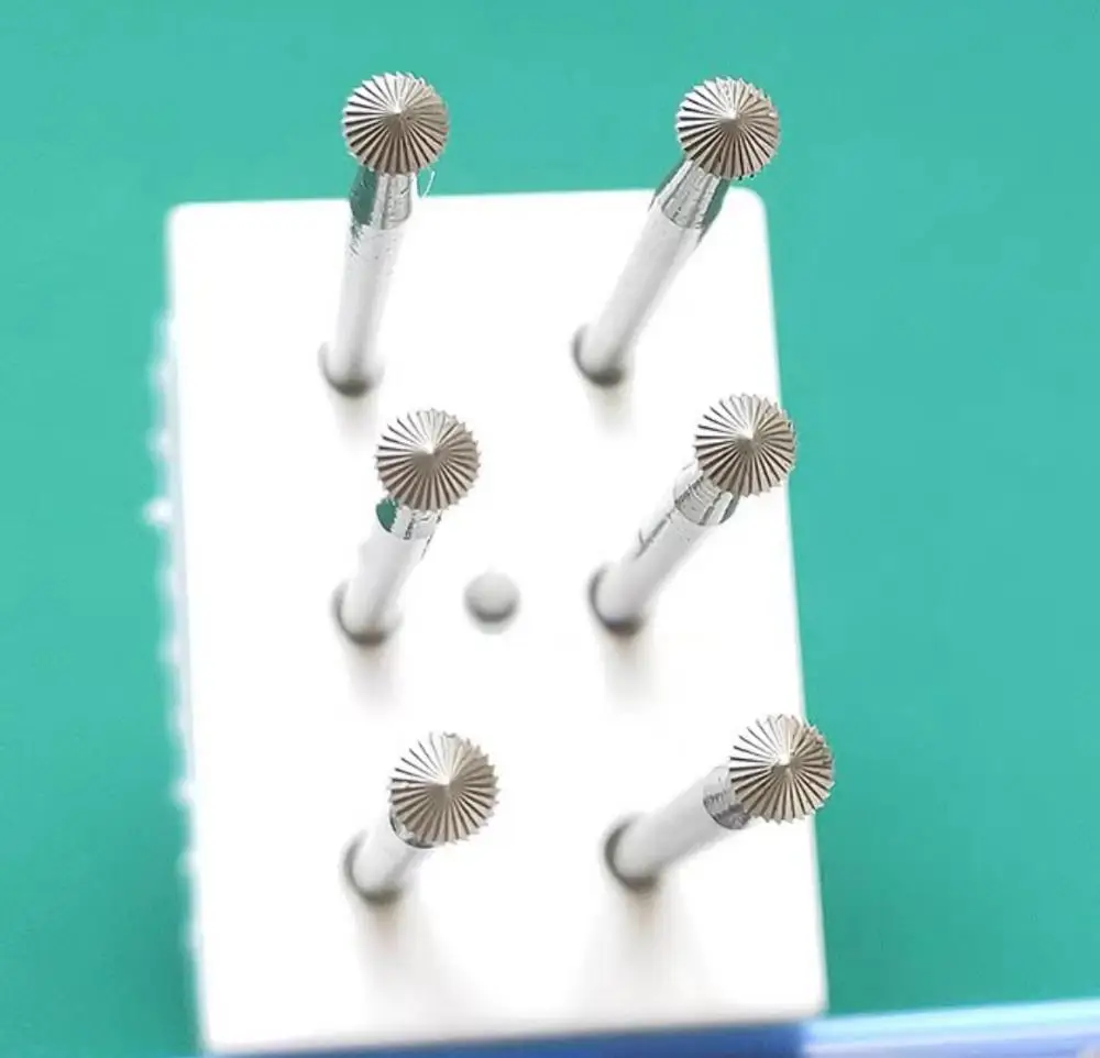 

90 ° Стальной резак для подшипников Hart Bur, ювелирные изделия, установка камня, кольцо, сиденья, вращающийся режущий бор, 6 шт./кор.