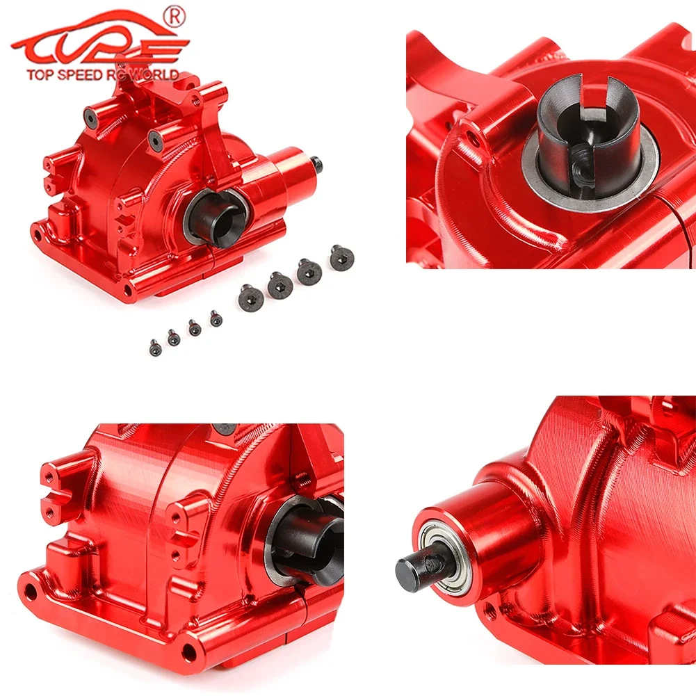 Metalowa skrzynia przednia lub tylny mechanizm różnicowy CNC + zestaw przekładni do 1/5 Losi 5ive T ROFUN ROVAN LT King MotorX2 FID DDT QL części do