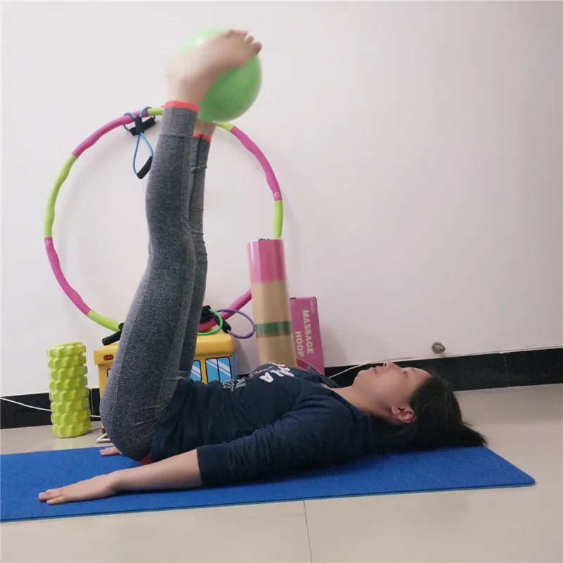 Frosted Small Mini Yoga Ball 25cm Straw Pilates Inflatable Gymnastics Fitness Children's Toy Balloon