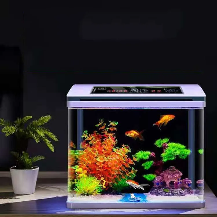 الجملة مخصص الزجاج حوض السمك الصغير خزان الأسماك الزجاج وعاء السمك لشريط مكتب المنزل