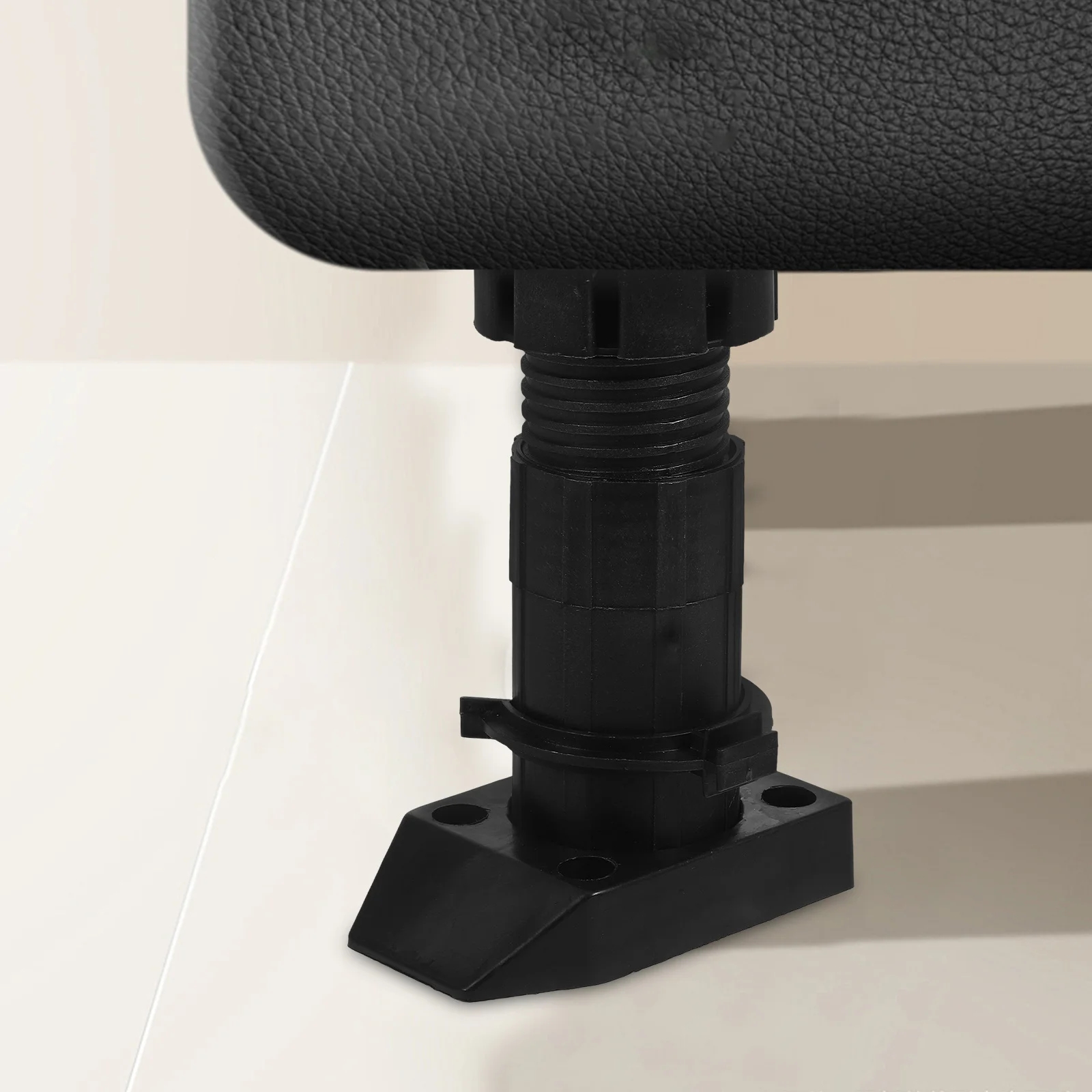 4 قطعة أقدام خزانة قابلة للتعديل مستوي البلاستيك سميكة أرجل قطع الأثاث للمطبخ الحمام خزانة الأثاث الناهضون مستقرة