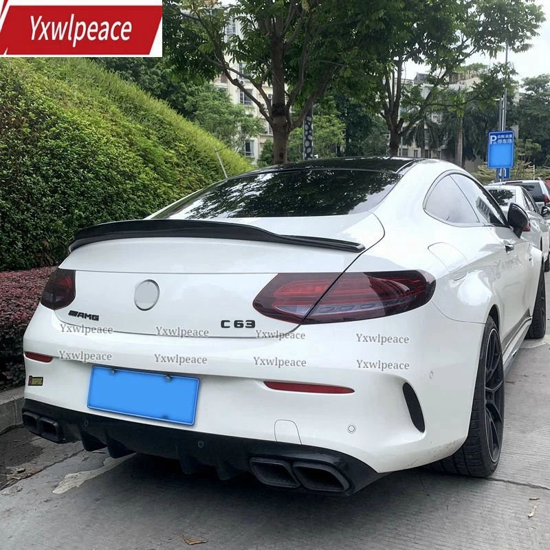 

C-Class 2DOORS PSM Style Carbon Fiber Rear Trunk Spoiler for Mercedes Benz W205 Coupe 2015-2021 C63 AMG C200 C250 C350