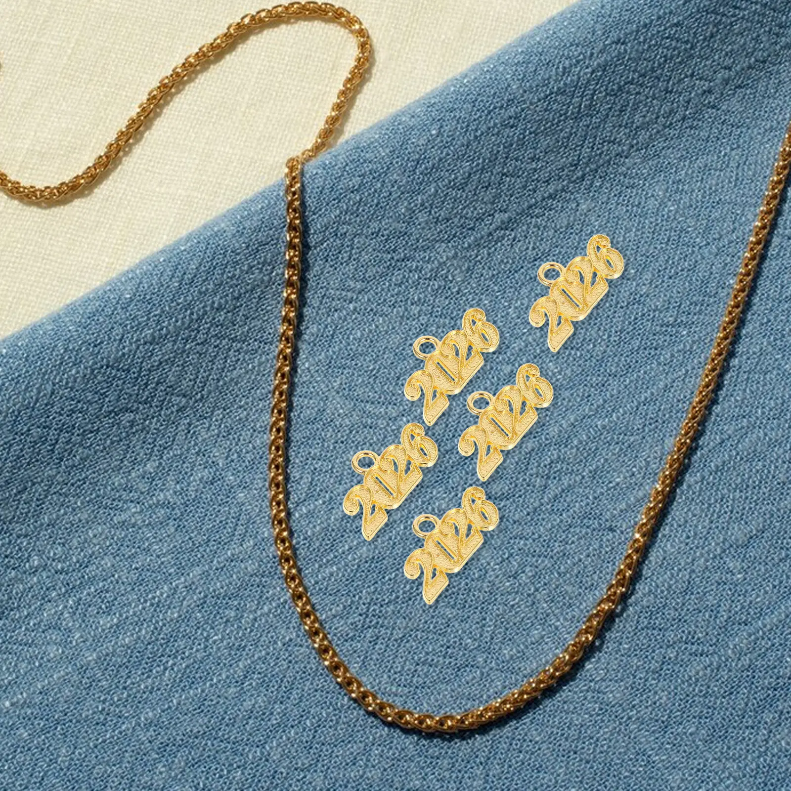 100 Pcs 2026 Cap Tassel Charm Graduation Jewelry Hat Accessory Earrings Charms Decor Keychain Pendant
