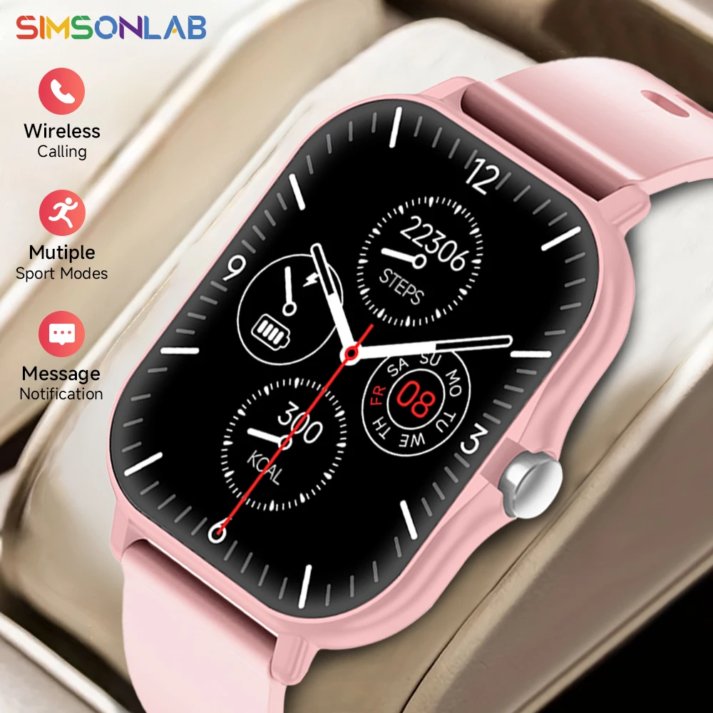 2.01 Inch Bluetooth Call Smartwatch IPhone for Men and Women Health Monitoring Watch Step Count Smart Watch