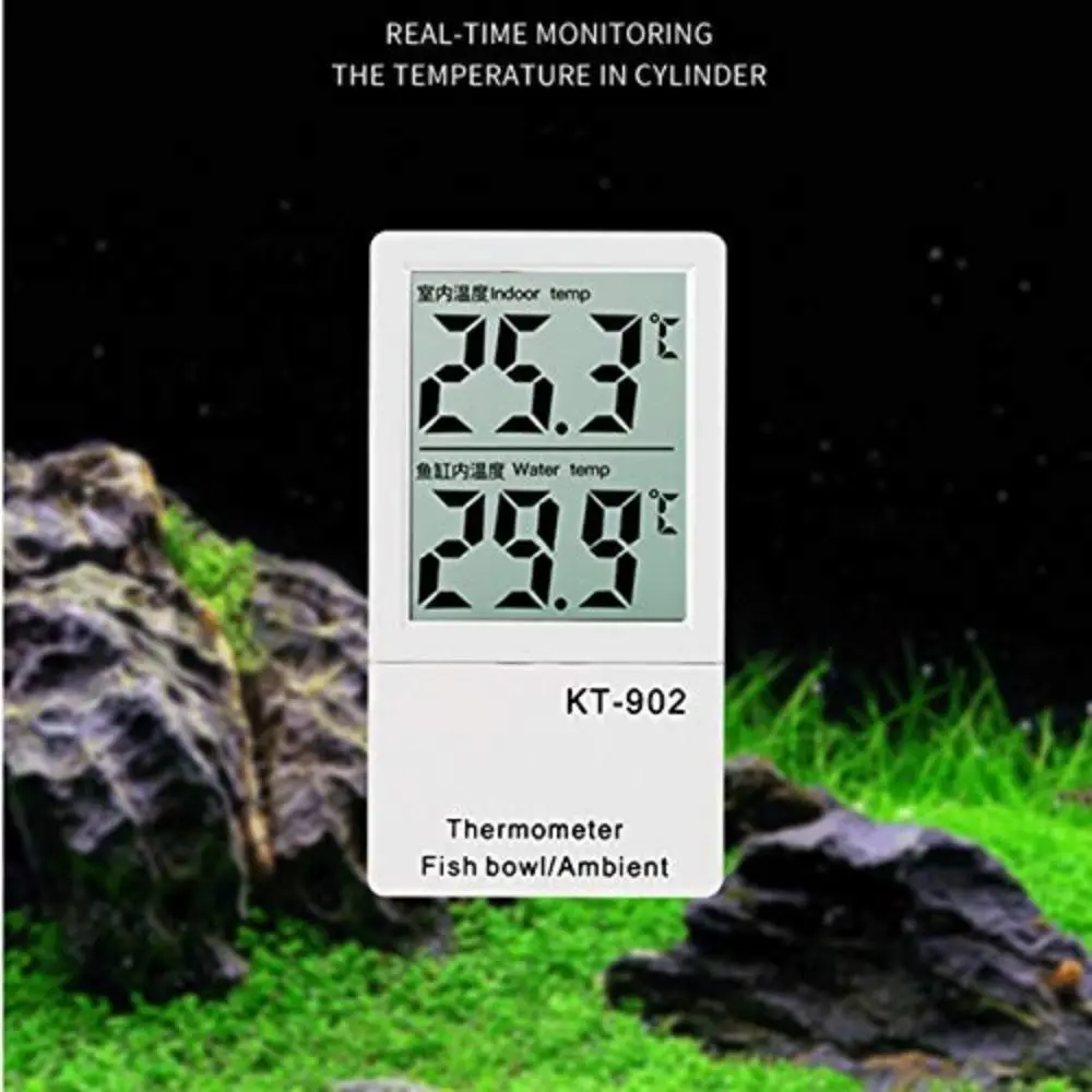 

LCD Digital Display Mini Aquarium Thermometer Waterproof Vertical Water Temperature Meter Floating Gauge