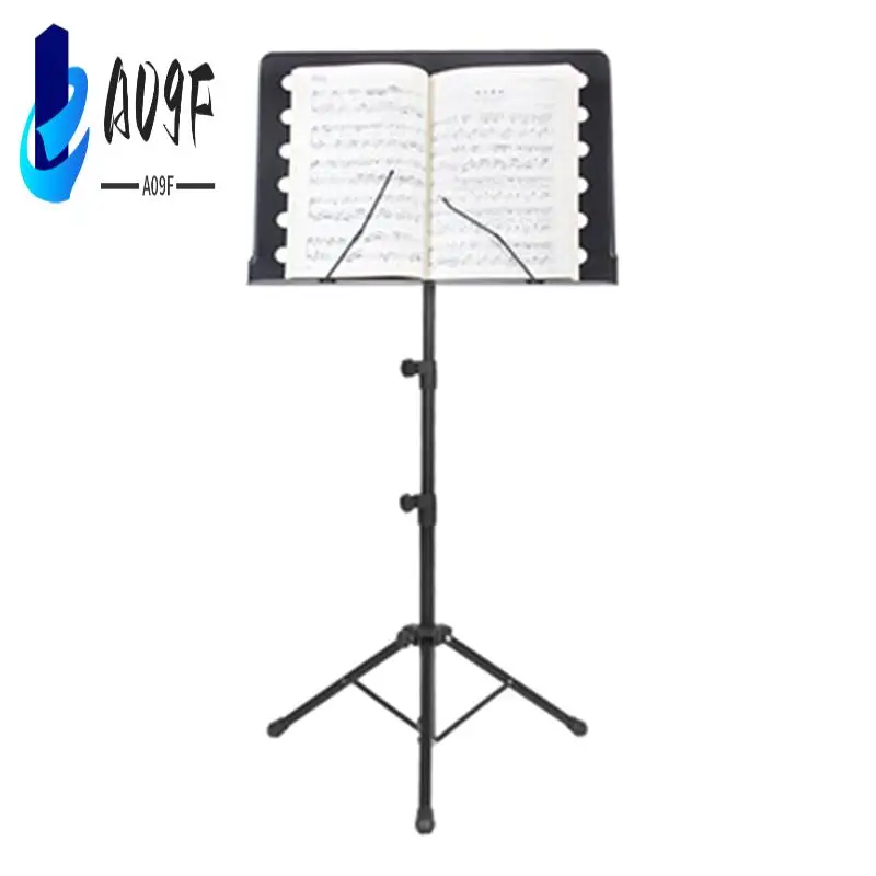 

A09F-Foldable Sheet Music Score Tripod Stand Holder Metal Music Sheet Stand For Guitar Violin Piano Music Stand