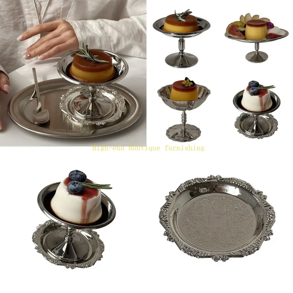 

L9NB Dishwasher Safe Stainless Steel Dessert Cup Salad Goblet For Quick Cleaning
