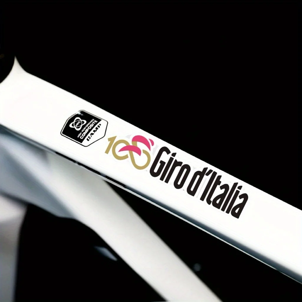 

2 шт./компл. виниловая наклейка с логотипом и значком Giro d'Italia 105-розовая/золотая/черная/белая наклейка «сделай сам» для велосипеда, автомобиля, аксессуары для ноутбуков