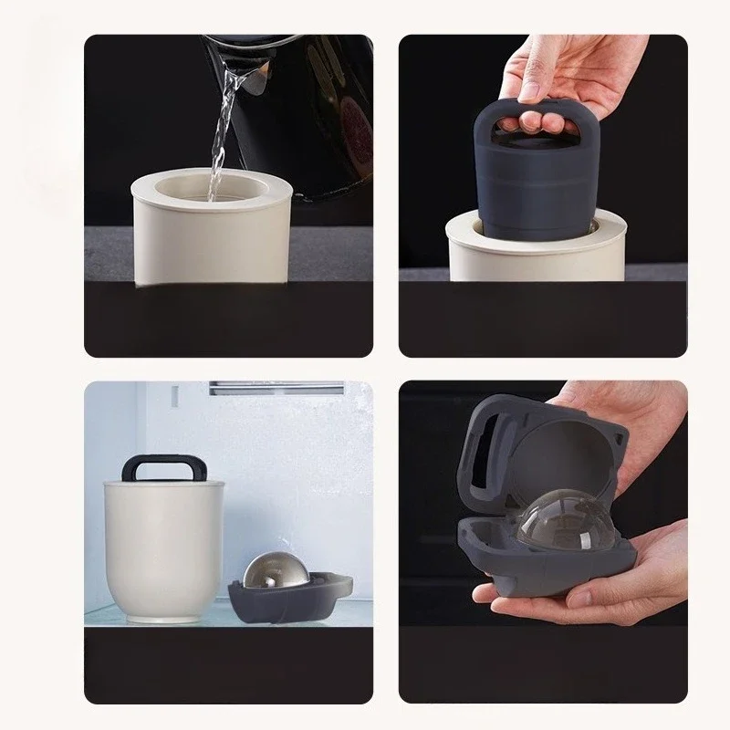 Household Big Ball Ice Cube Ice Maker Whiskey Round Large Ice Hockey Mould Refrigerator Ice Cube Ice Lattice Ice Box