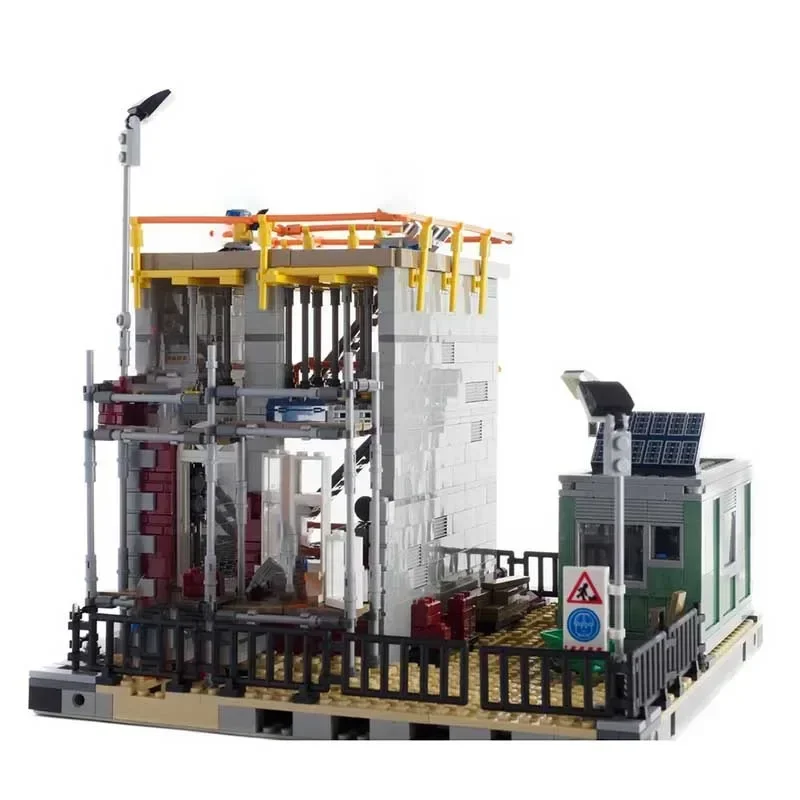 City Street View Model Moc Building Bricks Construction Site Model Technology Blocks Gifts Christmas Toys DIY Assembly Set