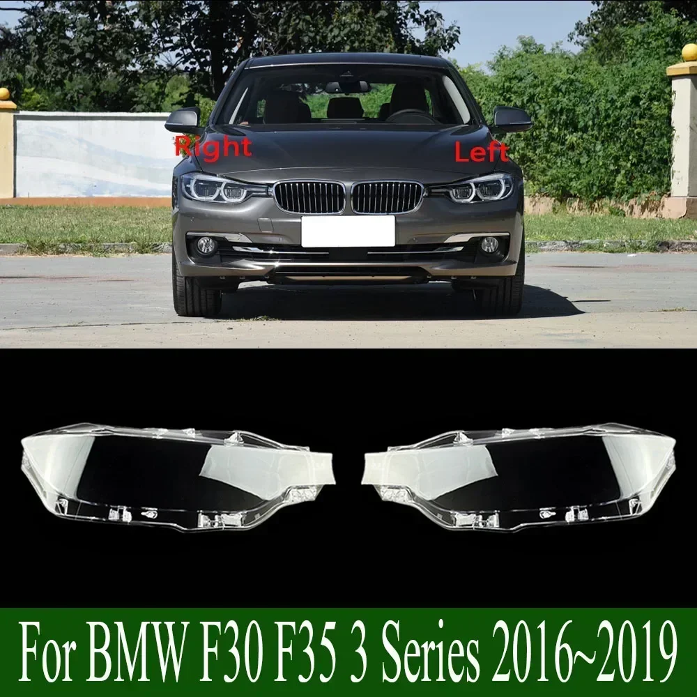 

For BMW F30 F35 3 Series 2016~2019 Transparent Lampshade Lamp Shade Front Headlight Shell Headlamp Cover