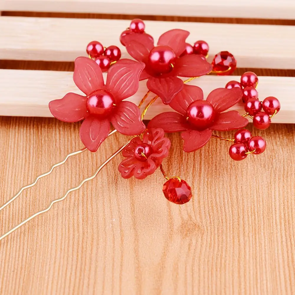 Wedding Festival Hairpin Beautiful Accessories Hair Jewelry Bride Hairpin Hair Clip Flower Hairpin Headdress