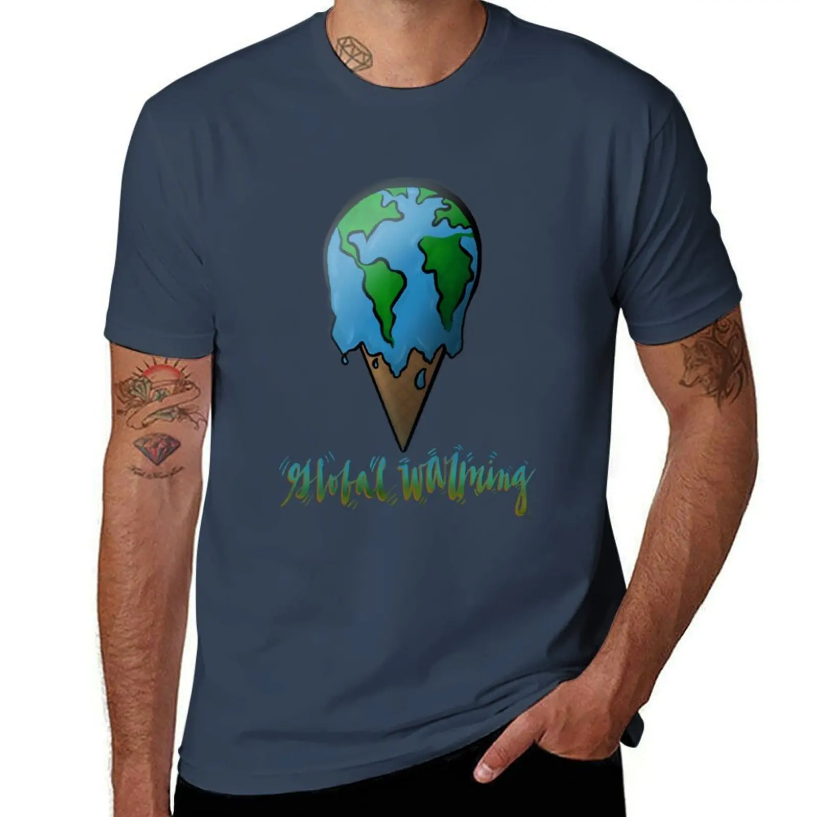 GLOBAL WARMING T-Shirt Casual Loose Daily Wear T-Shirt