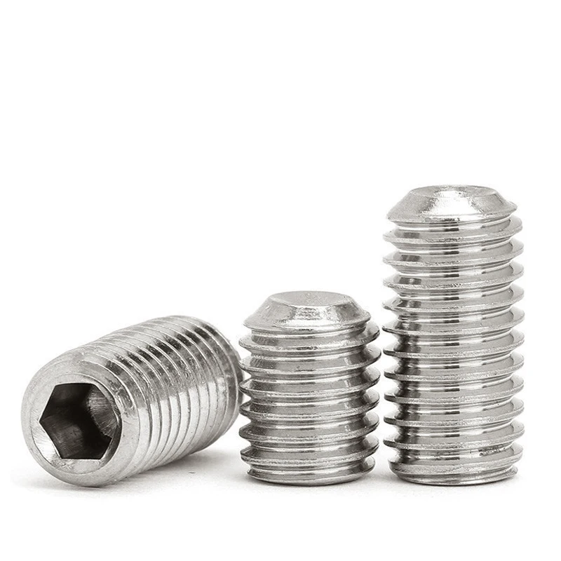 10 шт./лот установочный винт с шестигранной головкой и плоской головкой с шестигранной головкой M2 M2.5 M3 M4 M5 M6 M8 M10 M12 M14 M16 Нержавеющая сталь без головки