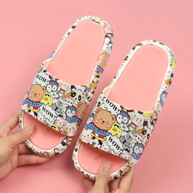 34-35 Pantofole con fondo spesso Little Bear di piccole dimensioni Coppia di alta moda Scivoli con suola spessa Pantofole da donna da spiaggia in