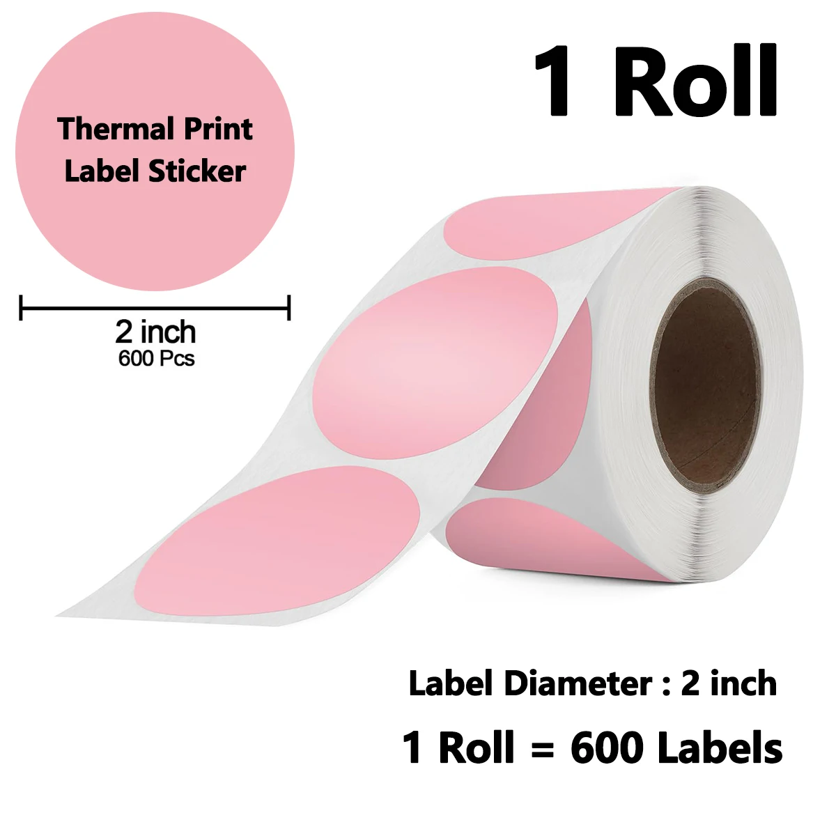 50x50mm holografische zilveren etiketten Directe thermische stickers voor bedankkaart, adres, QR-code voor phomemo 241BT 246S D520