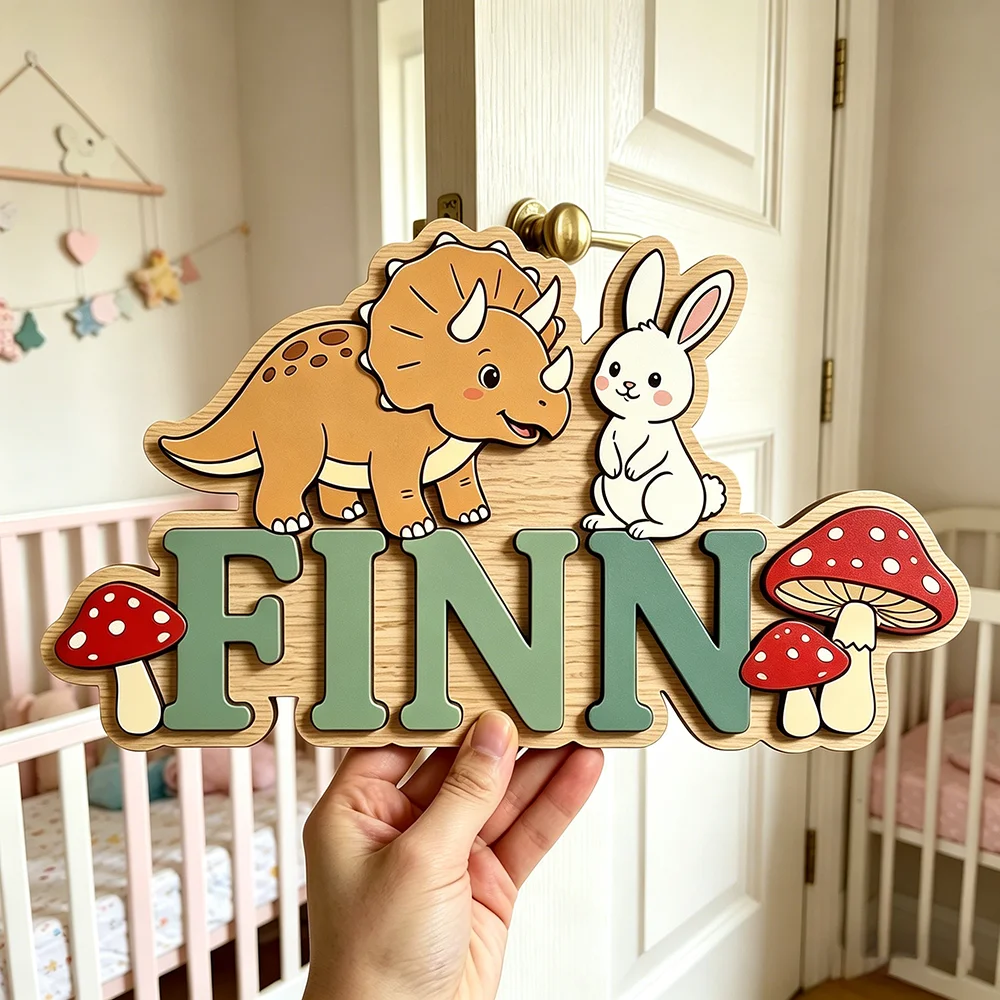 لافتة اسم مخصصة بتصميم وحيد ال - مراجعة Baby Nursery Neutral وسعره