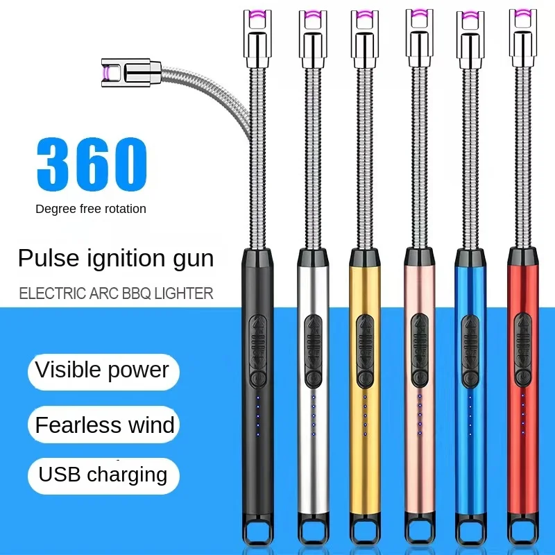 Lgnition Gun, Electronic Igniter, Gas Stove, Natural Gas Kitchen, Extended Handle, Long Mouth Lighter, Open Flame, Outdoor