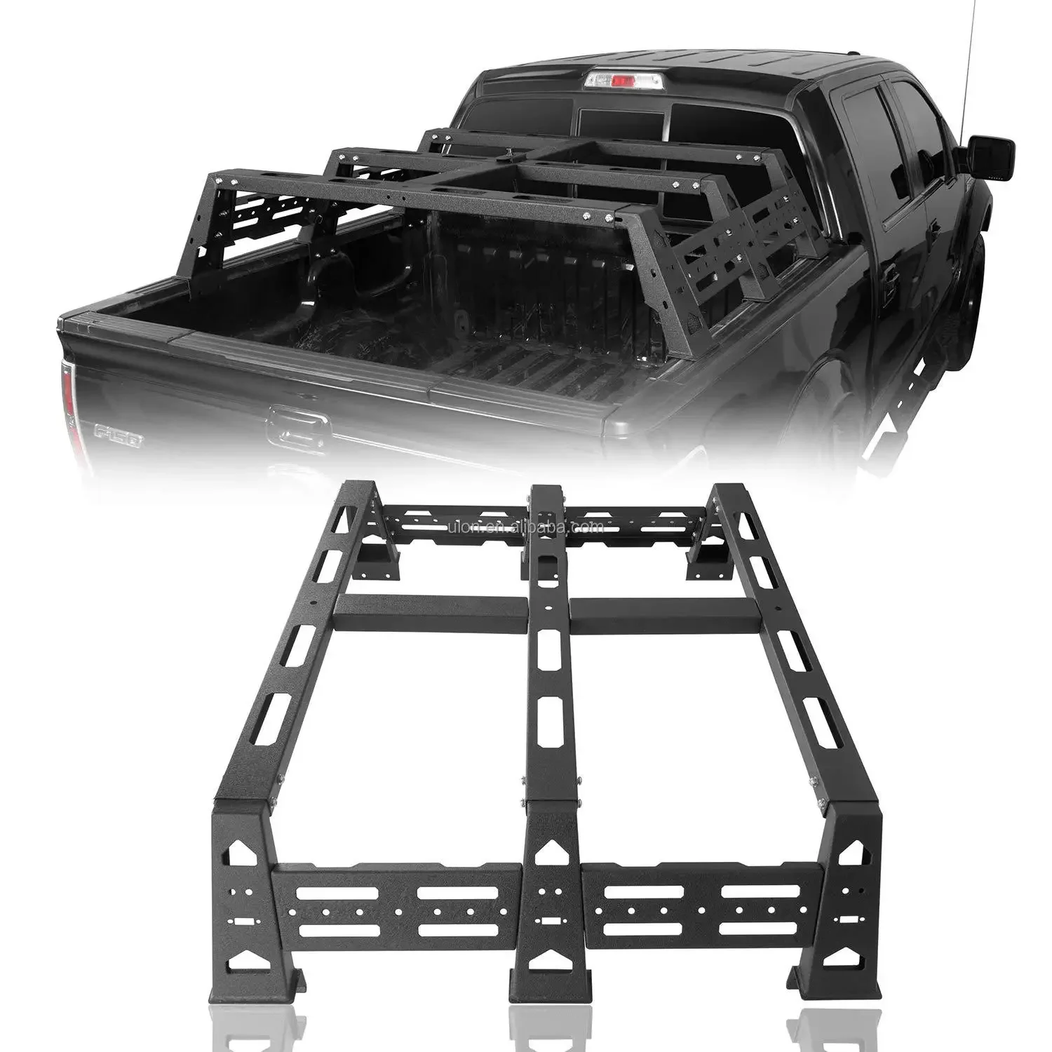 F150 Overland Bed Rack Truck Cargo Storage Carrier for 2009-2021 Ford F-150 & Raptor Pickup Truck