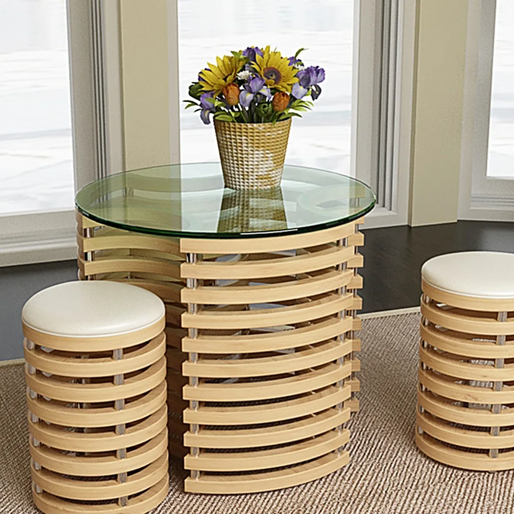 

20" Round Tempered Glass Table Top Clear Glass 1/4" Thick Round Polished Edge