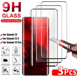 3Pcs Curved Screen Protector for Xiaomi 10 11 12 13 14 Pro HD Tempered Glass for Xiaomi 14 13 12 11 10 Ultra Protective Film