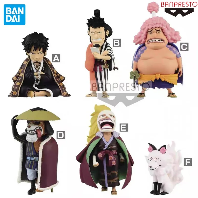 Original Genuine BANPRESTO One Piece WCF Wanno Country Vol.8 Law Kin'emon Ashura Douji Inuarashi Killer Onimaru Anime Figures