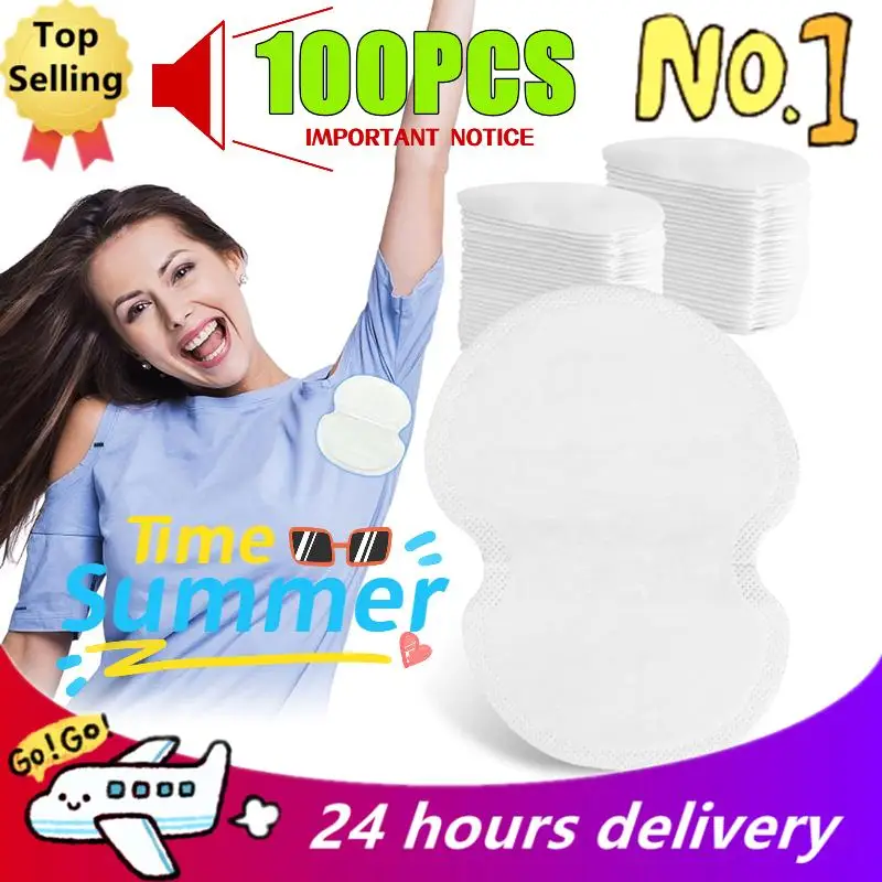 Nieuwe 100-10 Stuks Wegwerp Zweetabsorberende Patch Zomer Deodorants Pads Oksel Oksel Zweetpads Jurk Ademend Ultra-Dun