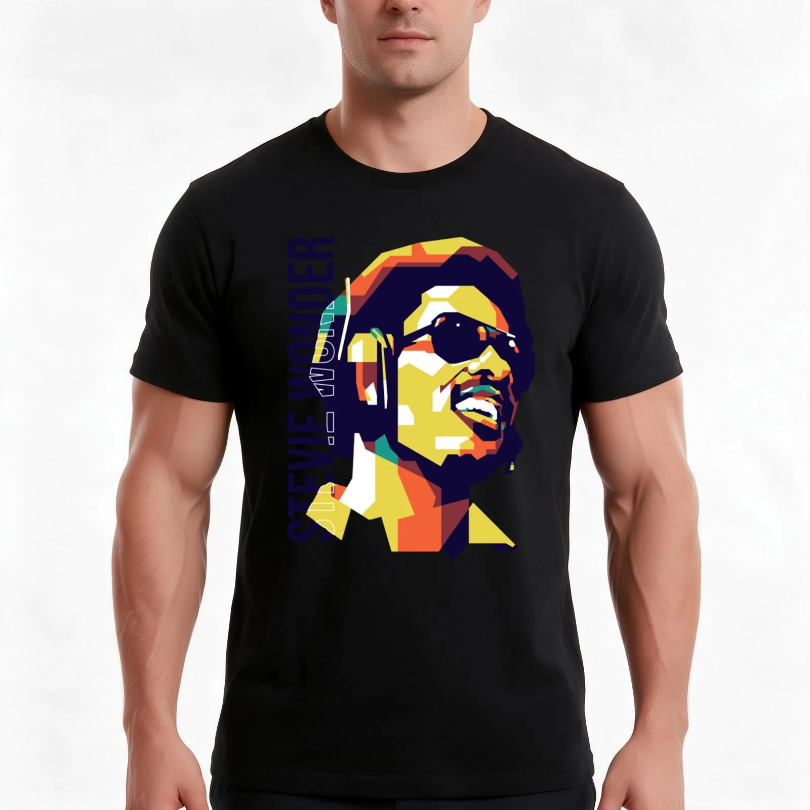 Stevie Wonder Superstition T-Shirt Summer Casual Cotton Tee Oversized Streetwear Tops Vintage Graphic Print Unisex Men Women