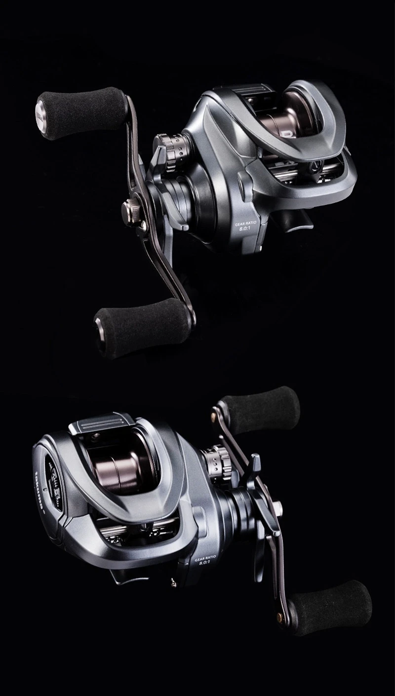 8.0:1 Baitcasting-Rolle 6+1BB Magnetbremse 5kg Bremskraft 5-20g Köder Süßwasser-Barsch-Angelrolle – Detail 12
