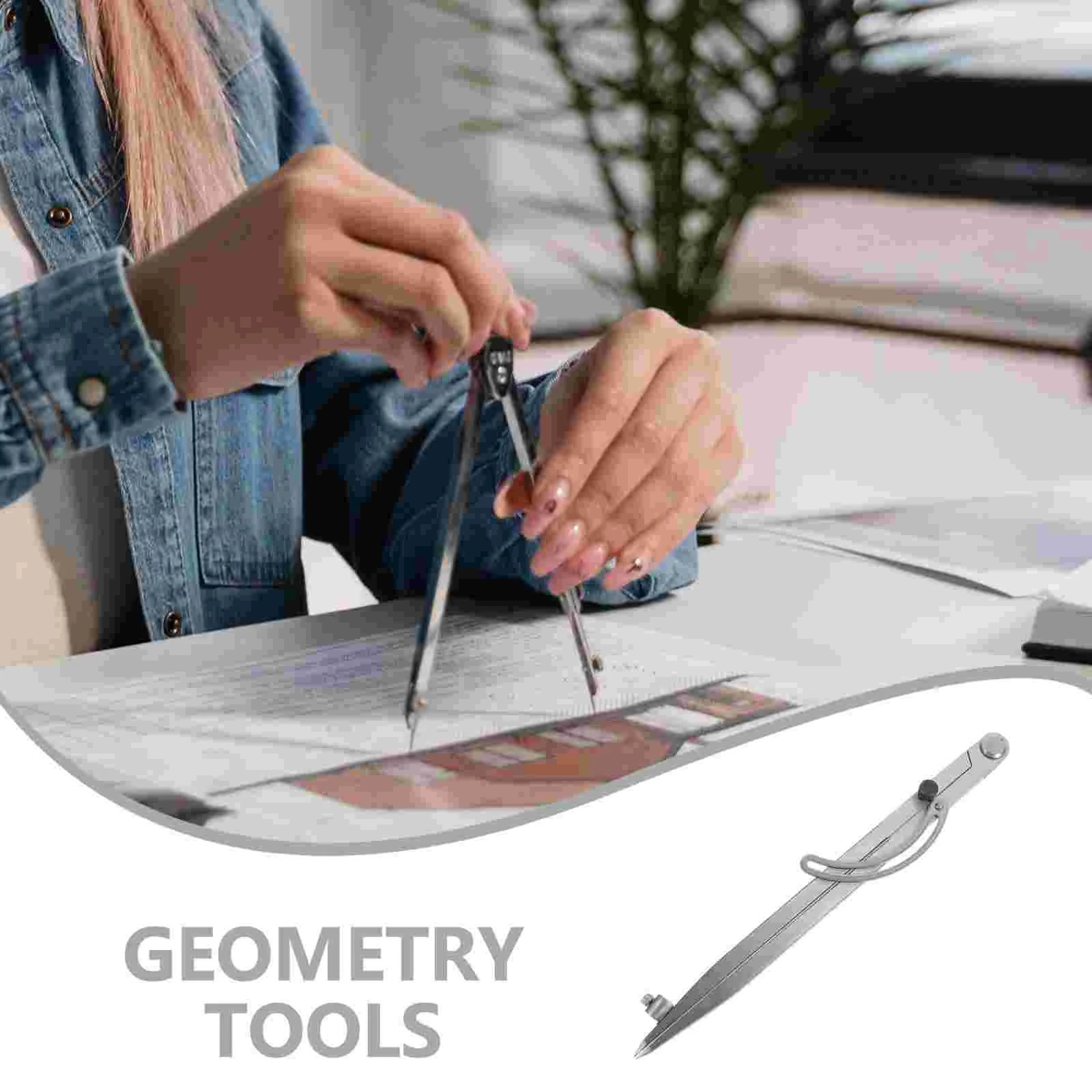 Compass Wing Indexing Caliper Drawing Circle Tool Compasses for Edger Math Geometry Large Circles Student