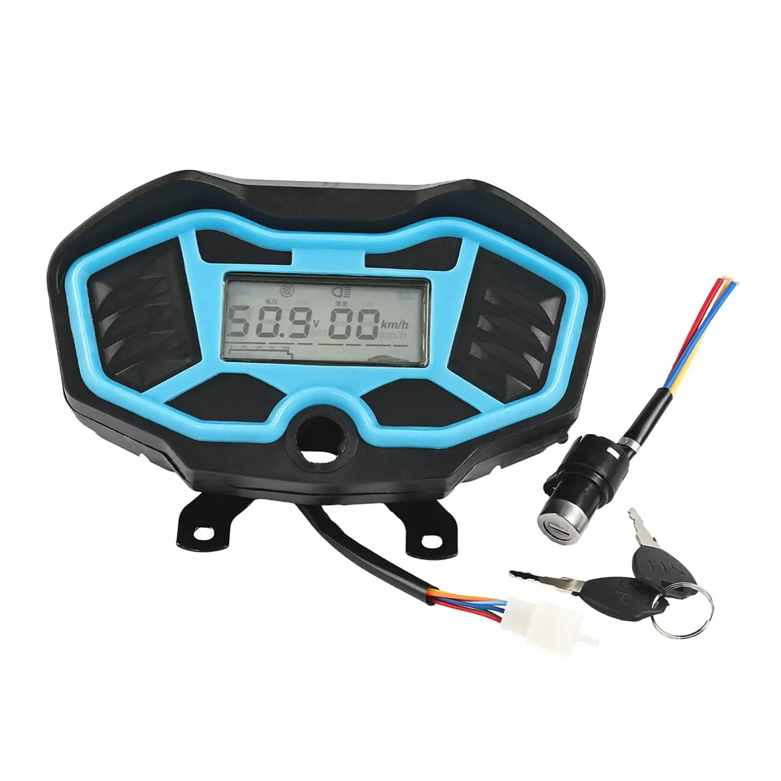 48-72V Electric Tricycle Dashboard Easy Installation Replacement Speed Gauge Accurate Waterproof Digital Display Speedometer
