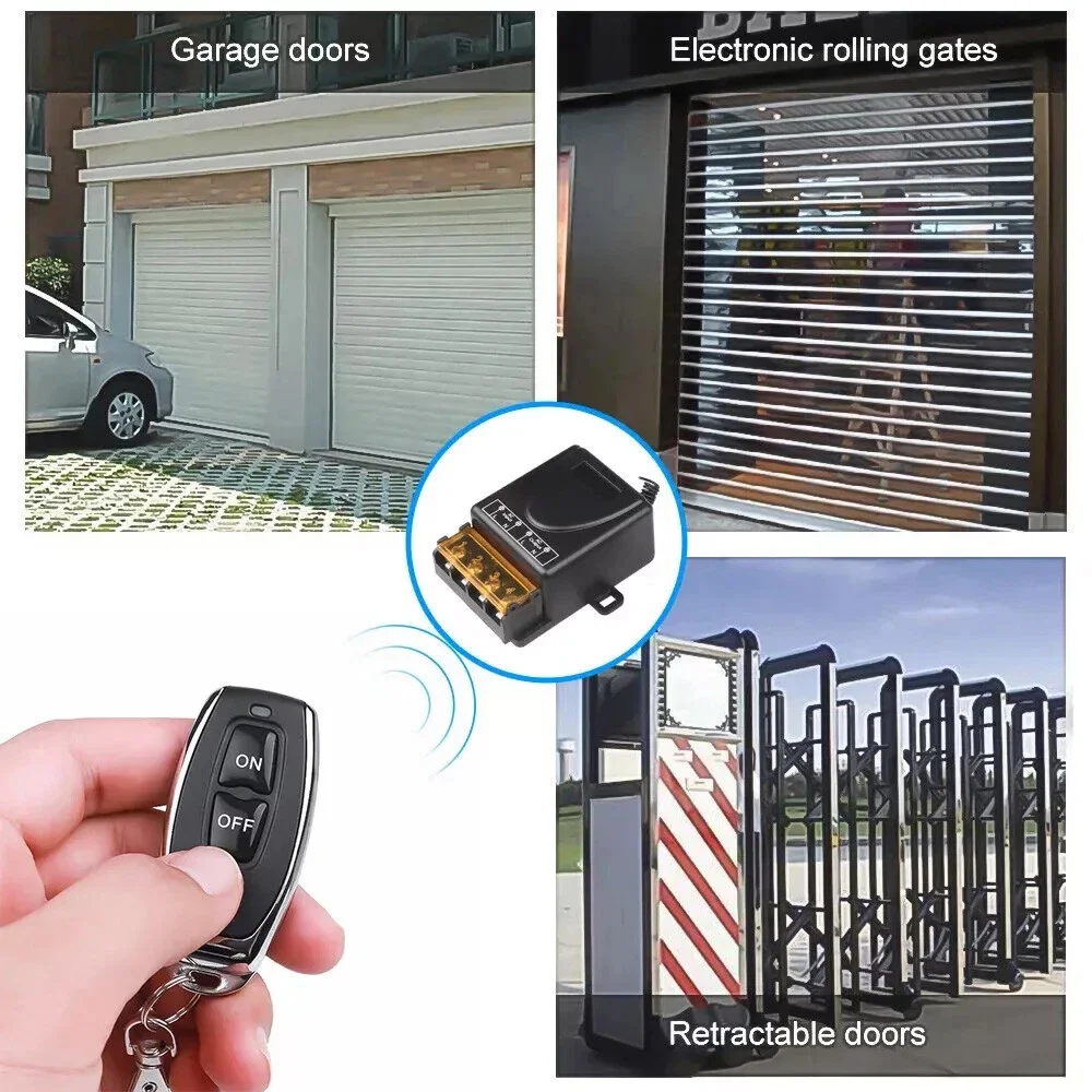 220V Wireless Remote Control Switch Tool Set With RF Relay Receiver And Transmitter For Water Pump Motor LED/Electric Appliance