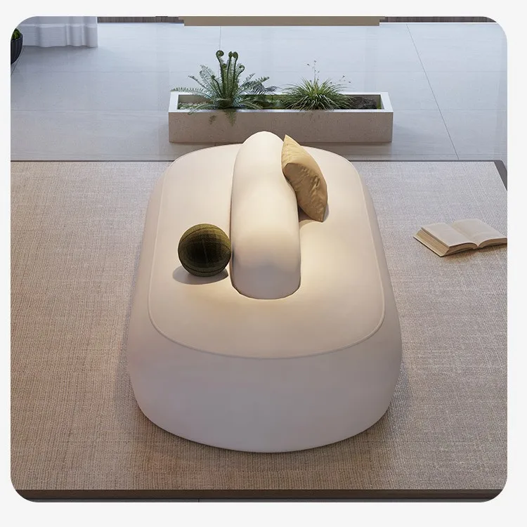 Designer Cream Wind Clothing Store Hotel Clubhouse Lobby Rest Area Reception Area Double-sided Sofa