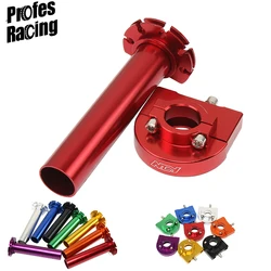 Acelerador Universal de aluminio para motocicleta, manillares de giro de 22mm y 7/8 pulgadas, CNC, Multicolor, para Scooter y bicicleta