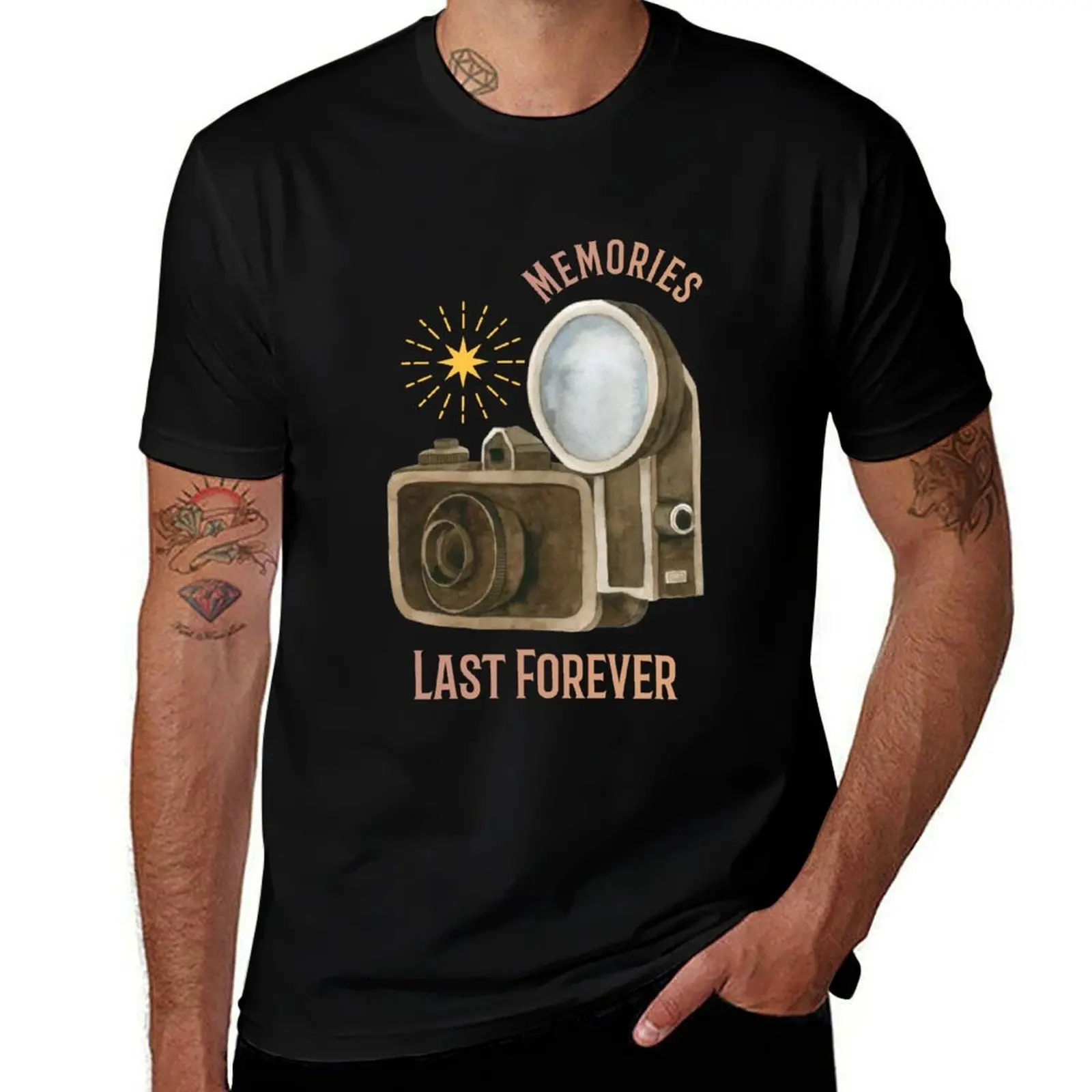 

Memories last forever T-Shirt custom t-shirts cotton graphic tees basketball graphic tees oversized t shirt men clothing