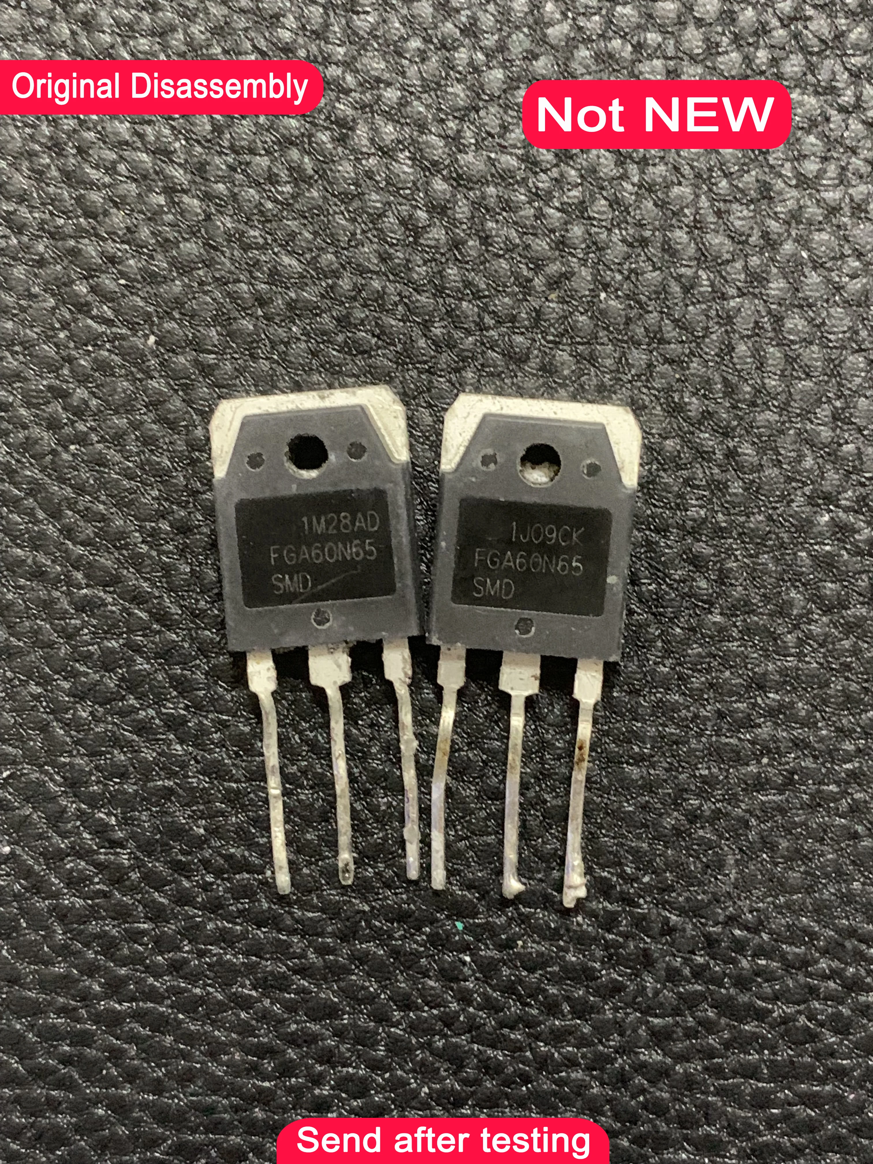 Used 5pcs FGA6540WDF FGA6560WDF FGA60N60 FGA60N65 FGA40N65SMD FGA70N33 FGA90N30 FGA90N33ATD FGA70N33BTD Original disassembly