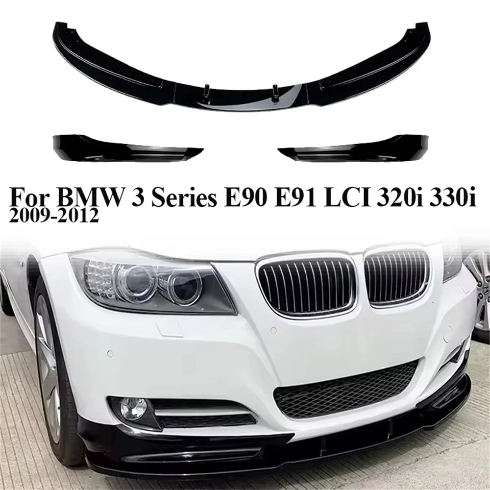 Frontspoilerlippe für BMW 3er E90 E91 LCI 320i 330i 2009-2012 Karosserie-Kits Diffusor Spoiler Stoßstange Nicht für M Sport