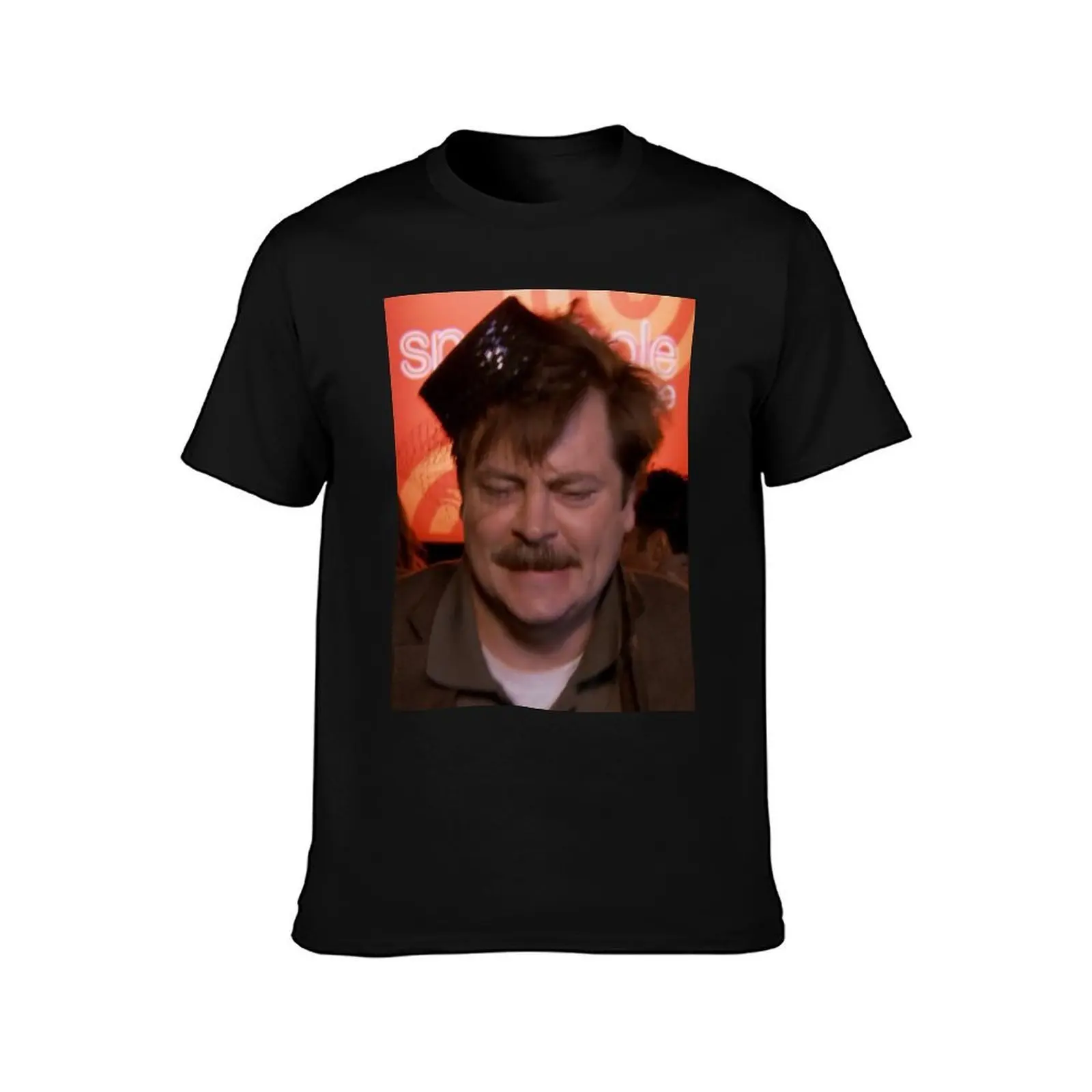 Ron Swanson Dancing T-Shirt Fashion Letter Print T-Shirt