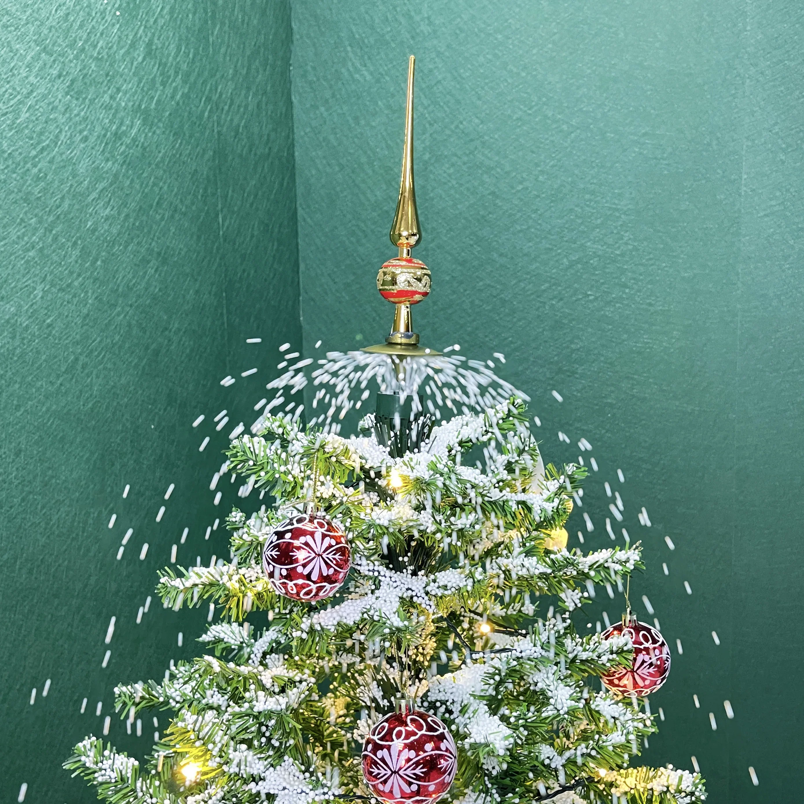140Cm high quality snow pre-lit Christmas tree PVC Christmas tree holiday decoration tree with lights