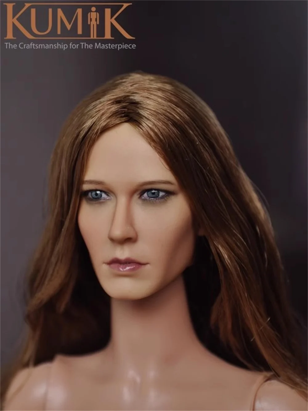 1/6 KUMIK KM15-9 Weibliche Schönheit Mädchen Kopf Sculpt Carving mit Lange Haare Spielzeug Modell Für 12 "TBL PH Action figur Sammeln DIY