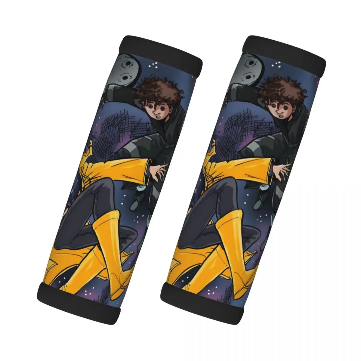

Custom Coraline Luggage Handles Wrap Grips 2 Pcs Neoprene Suitcases Luggage Travel Accessories For Backpack Shoulder Pad