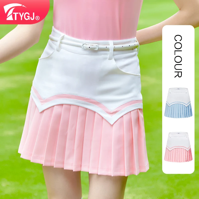 

TTYGJ golf skirt spring and summer female half skirt new pleated skirt tennis skirt pants clothing sports skirt