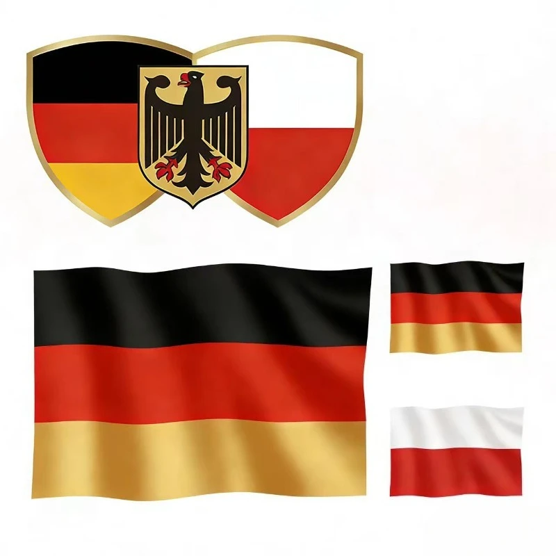 2026 7/8-линейные Egygold Oscams Polska Clines Red Germany Poland 4K Flag European Indoor Outdoor Ccams Quick Release
