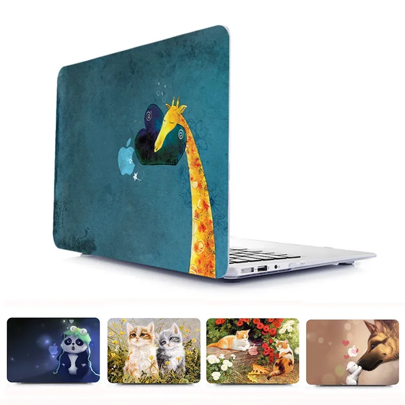 Animal Print Plastic Hard Laptop Case for MacBook Air Pro Retina 11 12 13 15 Inch Cover for Macbook A1707 A1706 A1708 Case