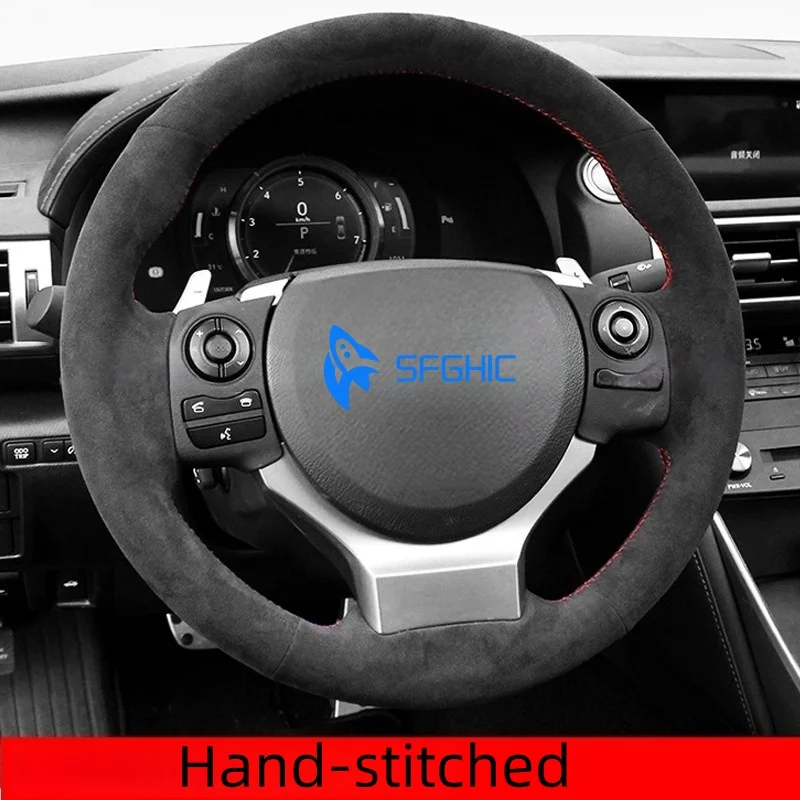 

Индивидуальный прошитый вручную замшевый кожаный чехол на руль для Lexus ES GS RX 250 270 300h 350 450h F, аксессуары для салона автомобиля